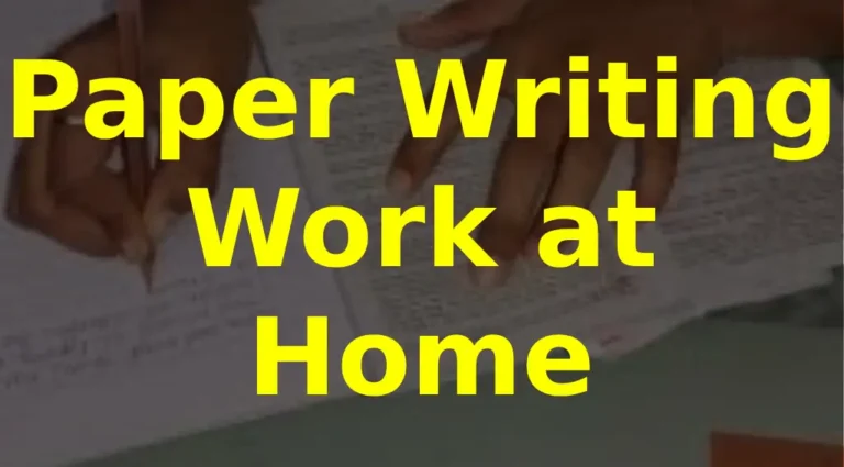 Paper Writing Work at Home jobs